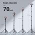 UGREEN Tripod Stand Filming 70”/1.8m Tall Selfie Stick Bluetooth Remote Foldable Phone Travel Mount 360° Rotating Holder Compatible with iPhone 17 Pro Max Air 16,Galaxy S25 S24 Ultra,Camera